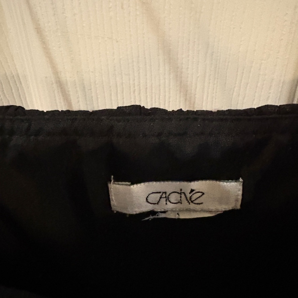 Cache Black Strapless Top - image 5